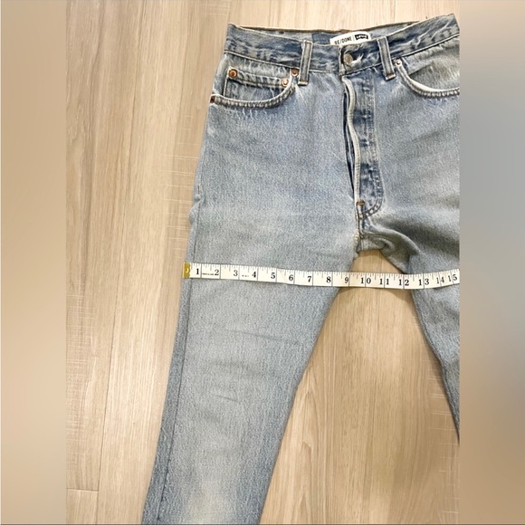 Redone vintage levi’s 501 high rise skin jean size 24 - Picture 11 of 11